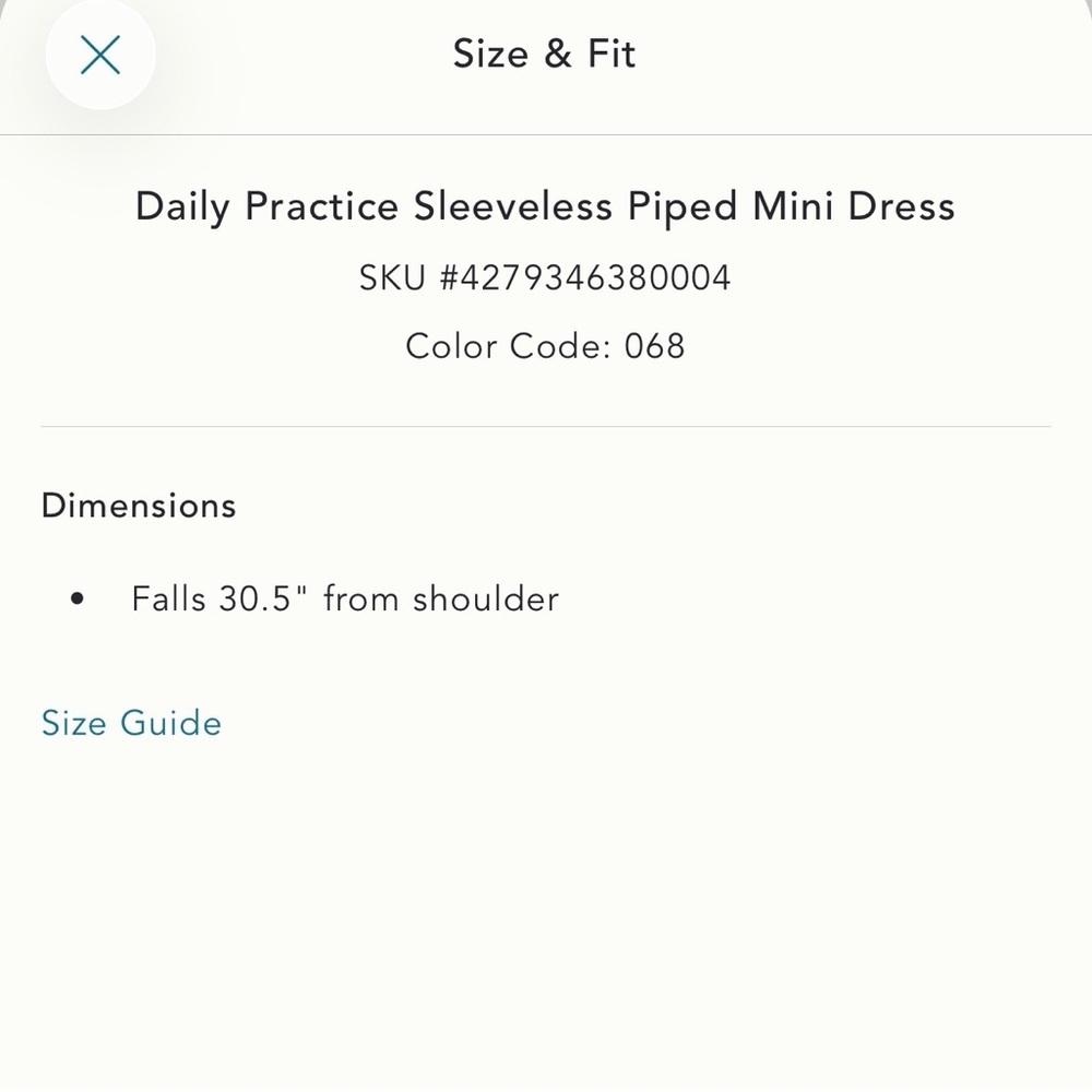 NWT new small Anthropologie daily practice sleeveless piped dress Red shorts - Picture 13 of 13